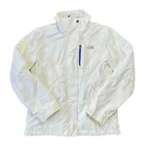 The North Face Women's M White Hooded Winter Jacket Primaloft Insulated